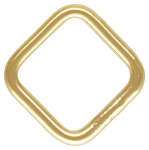 Square Jump Ring 20.5ga (.76x6.0x6.0mm) CL,  14k gold filled. Made in USA. #4004481SQC