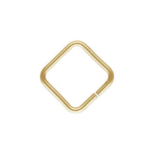 Square Jump Ring 20ga (.81x8.0x8.0mm), 14k gold filled. Made in USA. #4004487SQ