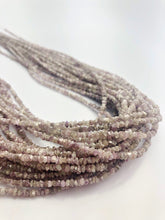 Pink Lavender Diamond Chip Gemstone Beads, All Natural Color, Full Strand, 15"