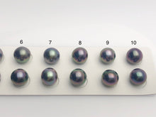 Tahitian Matched Pairs Loose Pearls, AA 10.5-11mm, Round Multi Colors, #640