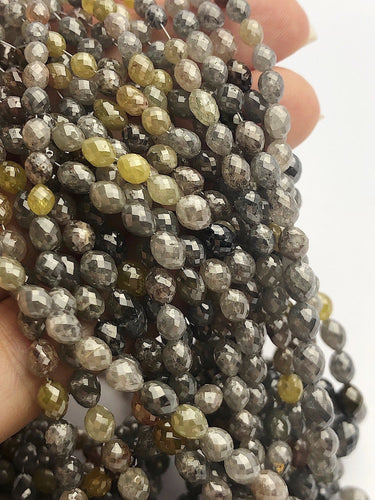 Assorted Color Faceted Diamonds, Gemstone Beads, All Natural Color, Full Strand, 16