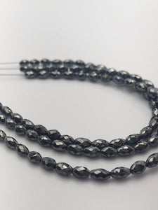 Black Diamonds, Gemstone Beads, Half Strand, 4.5"