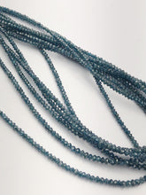 Blue Diamonds, Gemstone Beads, Full Strand, 15"