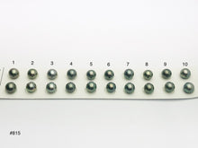 9.5-10mm Tahitian Pearls Round, AAA, Loose Matched Pairs 9.5-10mm (815)