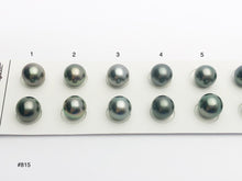 9.5-10mm Tahitian Pearls Round, AAA, Loose Matched Pairs 9.5-10mm (815)