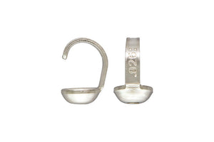 Plain Bead Tip (.038" Hole), Sterling Silver. Made in USA. #5001175
