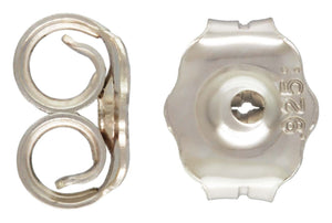 Earring Back (4.3x5.1mm), Sterling Silver. #5005140