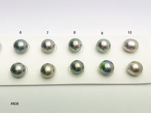 9-9.5mm Tahitian Pearls Round, AAA, Loose Matched Pairs 9mm (808)