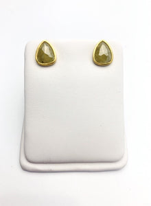 Diamond 14K Gold 3.21 Carat Stud Earring.  100% Natural Color