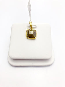 Diamond 14K Gold 3.91 Carat Pendant. 100% Natural Color
