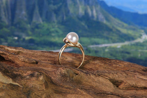 14K Gold Pearl Ring Setting (JPR-752)