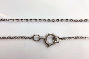 24” Sterling Oxidized Finish 1.1mm Flat Cable Chain (S1132FOX/24)