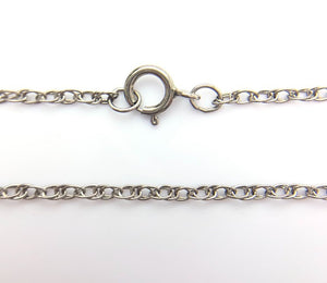 22” Sterling Silver Oxidized Finish 1.3mm Rope Chain (S010ROX/22)