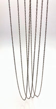 22” Sterling Silver Oxidized Finish 1.3mm Rope Chain (S010ROX/22)