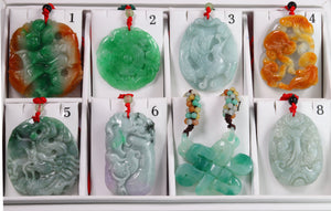 Natural Jade Pendants, Choose Your Design (JP005)