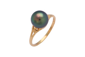 14K Gold Pearl Ring Setting (TR-039)