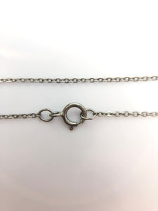 24” Sterling Oxidized Finish 1.1mm Flat Cable Chain (S1132FOX/24)