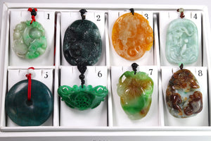 Natural Jade Pendants, Choose Your Design (JP004)