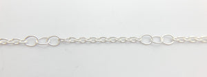 2.7mm 925 Sterling Silver Figaro Cable Chain (50164010)
