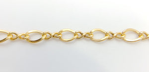 3.2mm Figure Eight Chain, 14k Gold Filled, Sterling Silver, Sku#SM274