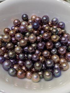 AAAAA Edison Pearls, Top gem, 11-14mm, round, 100% natural colors, high luster