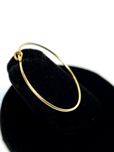 0.70x25.0mm Wire Beading Hoop, 14k gold filled. Made in USA. #4011806