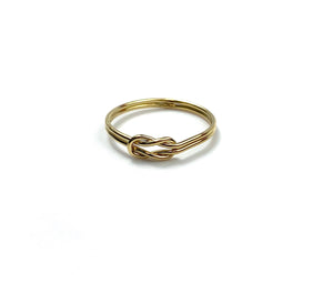 14KGF Double Longs knot ring , 14K gold filled , Sku # 405K2LR5