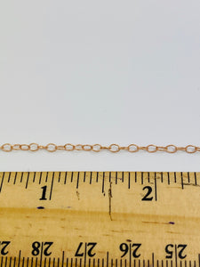 Gorgeous 14K Rose Gold Filled 1512 Cable Chain (2.2mm) Sku# 4812538S35