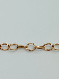 Gorgeous 14K Rose Gold Filled 1512 Cable Chain (2.2mm) Sku# 4812538S35