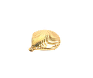 14KGF shell charm , 14K gold filled charm , Sku #483-C