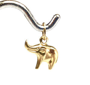14KGF elephant charm , 14K gold filled , Sku #1171-C