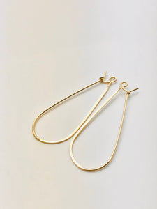 Beautiful flat 14KGF ear wire , 14K gold filled , sku# 757 - 43
