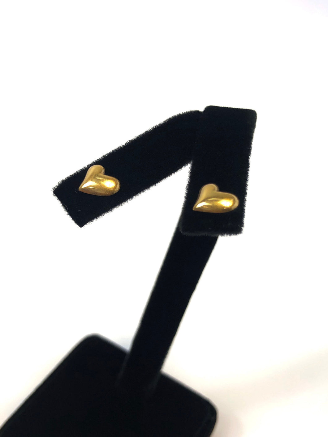 Beautiful Round Heart Shaped Stud Earrings (14KGF) 1.18mm X 8.5mm, sku# E53-4