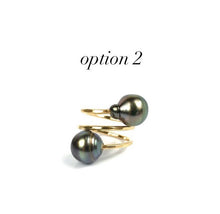 Gorgeous Adjustable 14KGF Edison, Tahitian, and South Sea Pearl Rings, 14K Gold Filled, 14K Gold Fill, Sku GPR-5