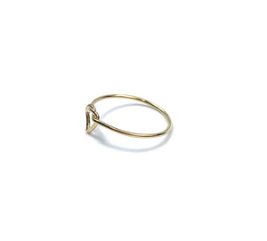Beautiful 14KGF single heart knot ring , 14K gold filled , Sku#405K1HR7