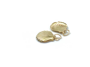 Beauty 14KHF sea shell charm , 14K gold filled , Sku #513