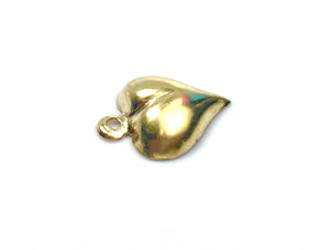 Beautiful 14KGF heart charm , 14K gold filled , SKU # 400C38
