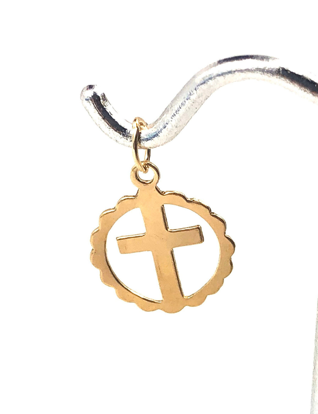 cut out circle with a cross SKU #1682-C