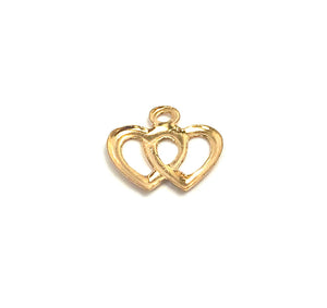 14KGF cut out double heart , 14K gold filled , Sku # 400C21