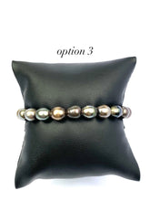 Adjustable Leather Tahitian Pearl Bracelet, Tahiti Pearls, Tahitian Pearls, Sku 987
