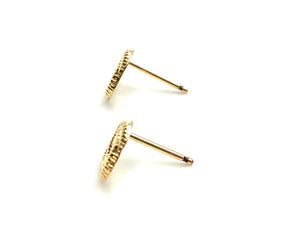14KGF stud earrings , sku#394-4