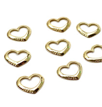 14K gold heart charm , SKU#L-159
