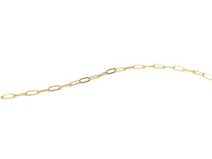 1.82mm x 4.86mm Flat Elongated Cable Chain , 14k Gold Filled, Sterling Silver, Sku#S1406F