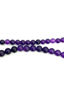 Purple jade bead strand, SKU# A33
