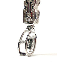 Sterling silver cross pendant, cubic zirconia, SKU# 10027