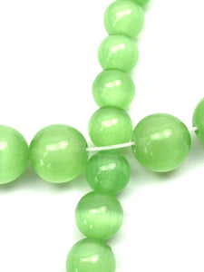 Color changing lime jade bead strand, SKU# C2