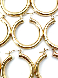 14K gold filled hoop earrings, SKU# 200 C 2 GF