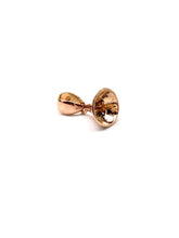 14K solid yellow gold, White gold and rose gold bail , SKU# TP-015