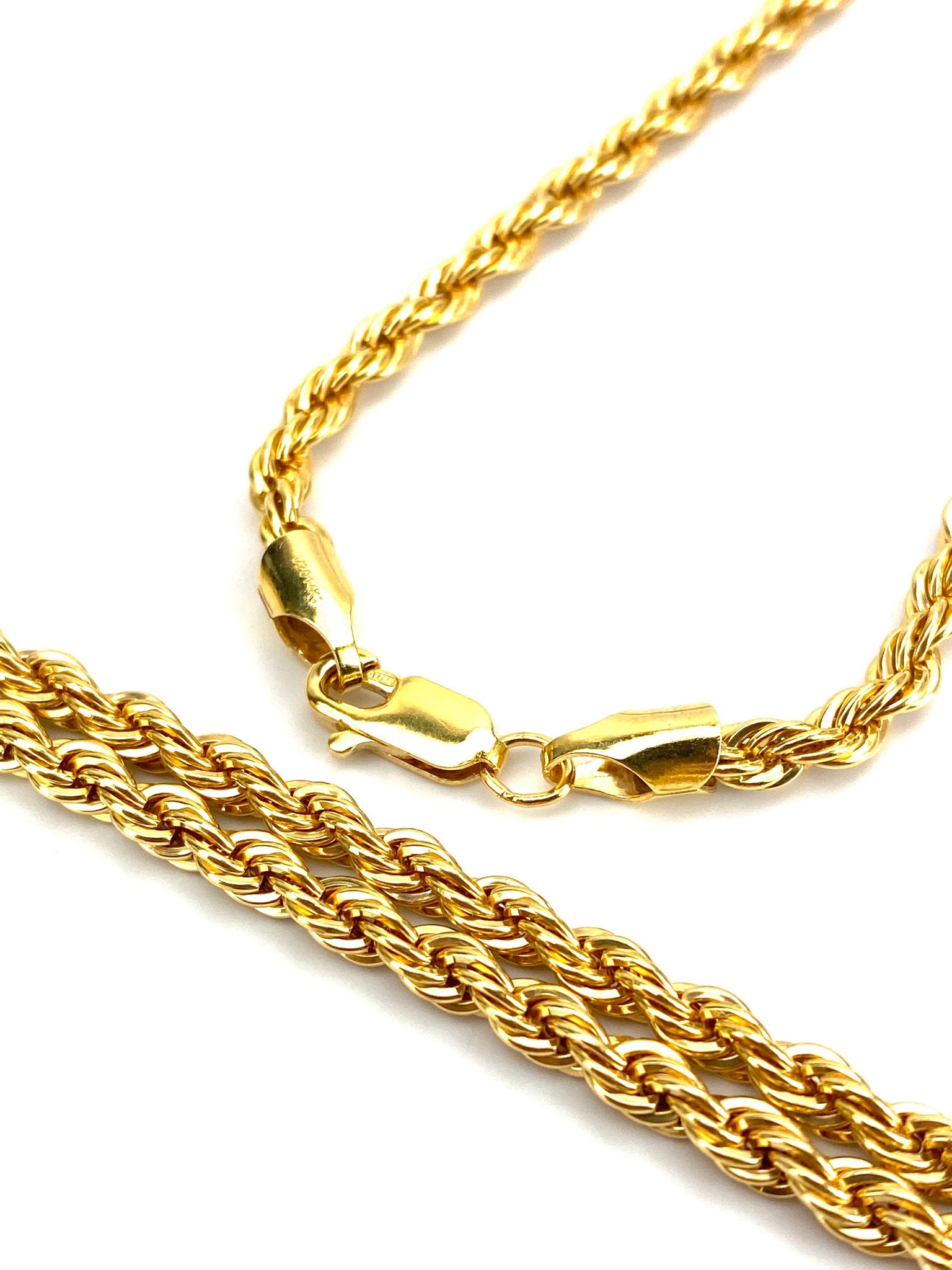 4mm French rope chain, 14KGF, 18 - 26 inch 14K gold filled chain 