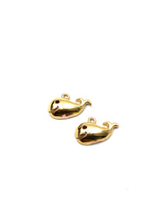 14k solid gold, rose gold and whit gold whale charm, SKU# L-1